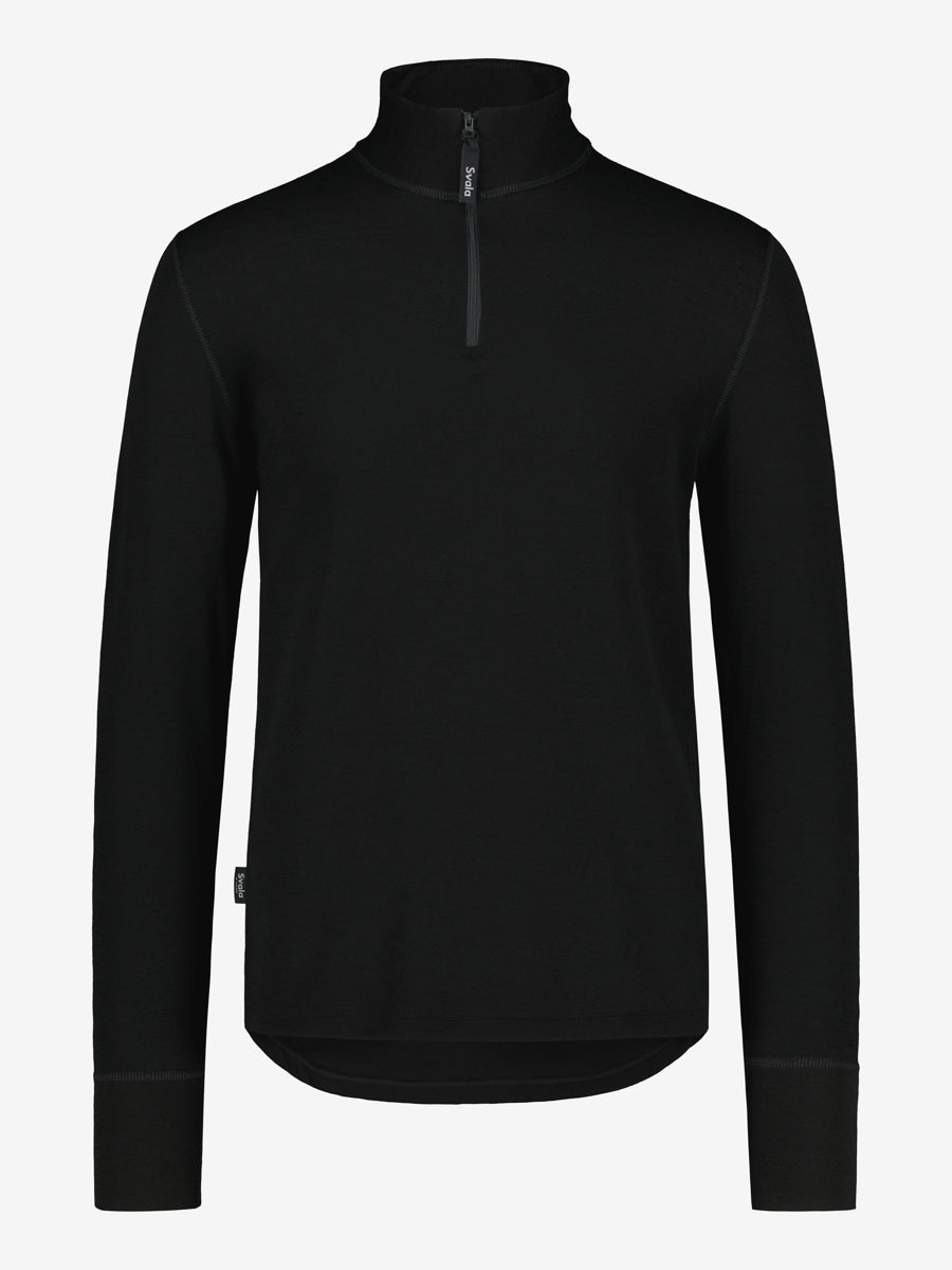 SVALA Tröja Merino Extreme Zip-Neck svart, L