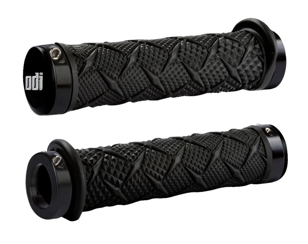 ODI ATV DUAL LOCK-ON GRIPS X-Treme Grip Black w/Black Clamps