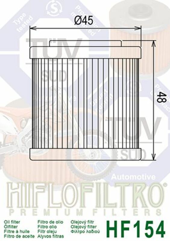 HIFLOFILTRO Oil Filter - HF154