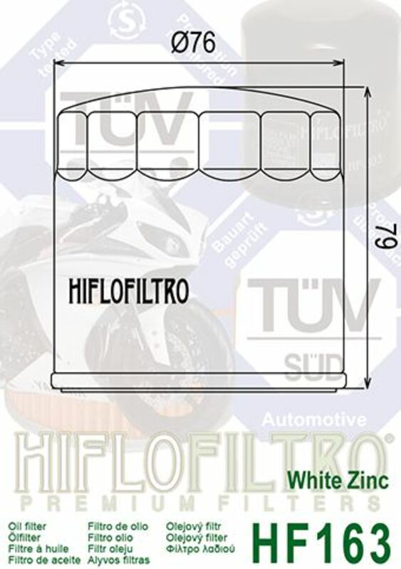 HIFLOFILTRO Oil Filter - HF163