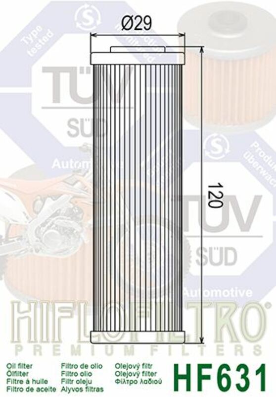 HIFLOFILTRO Oil Filter - HF631