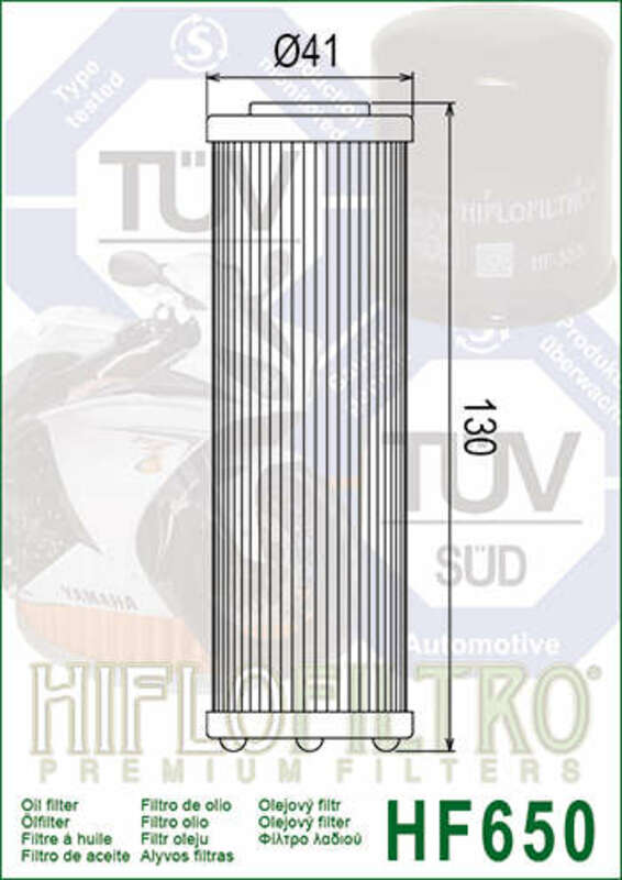 HIFLOFILTRO Oil Filter - HF650