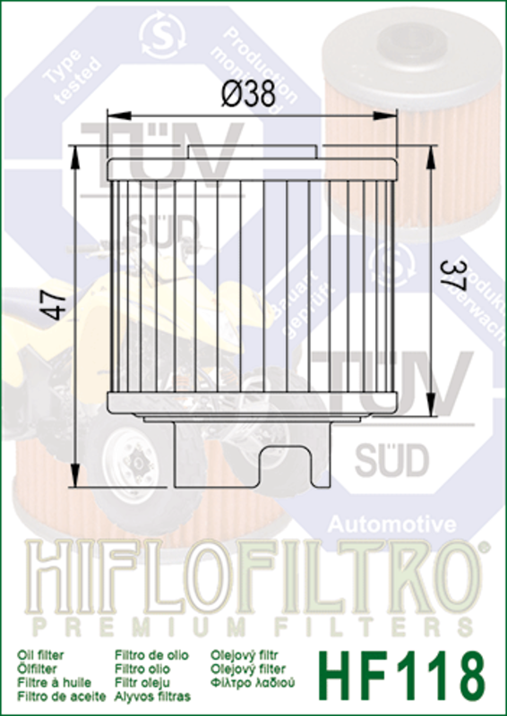 HIFLOFILTRO Oil Filter - HF118