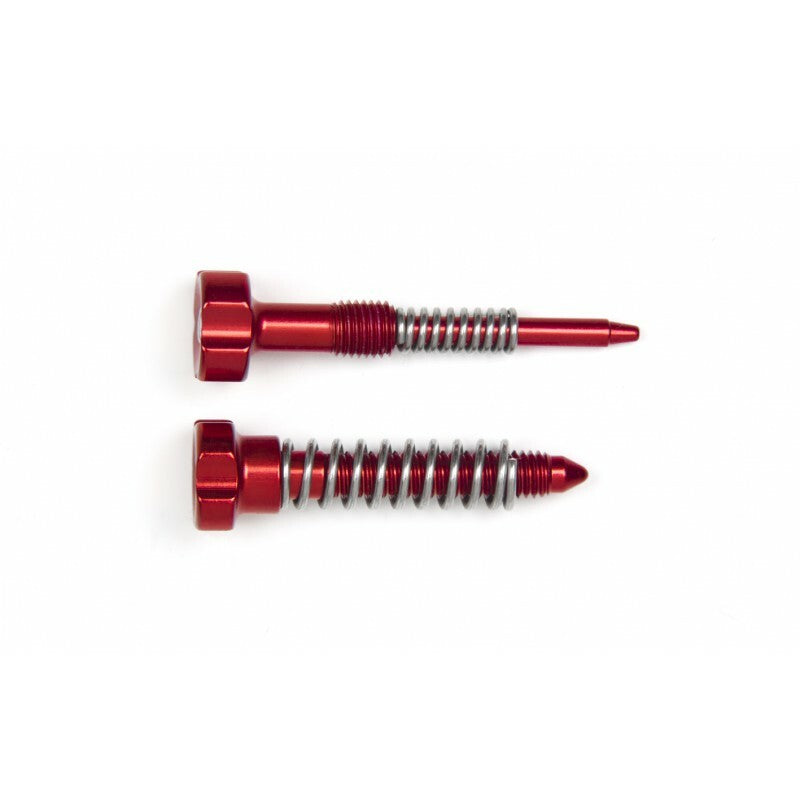 S3 Enduro Carburetor Adjuster Screws Idle + Air + Springs Red