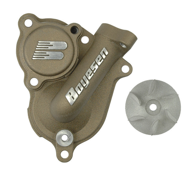BOYESEN Water pump cover with impeller - Kawasaki KX450