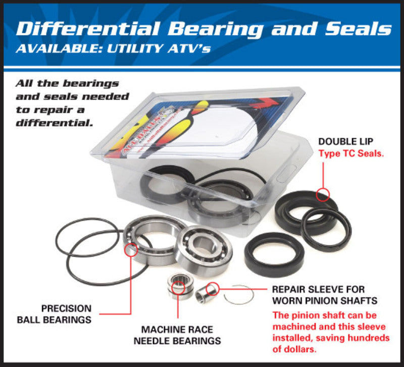 ALL BALLS Rear Differential Bearing & Seal Kit Yamaha