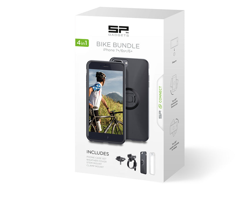 SP-CONNECT Bike Bundle fixed on Handlebar or Stem iPhone 8+/7+/6S/6+