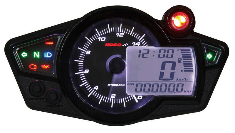 KOSO RX1N+ GP Style 2 Black Panel Universal Dashboard