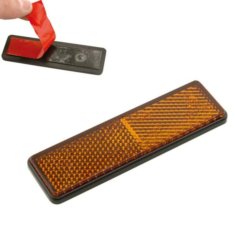V PARTS 91x21 Rectangular Reflector Orange - with Tape
