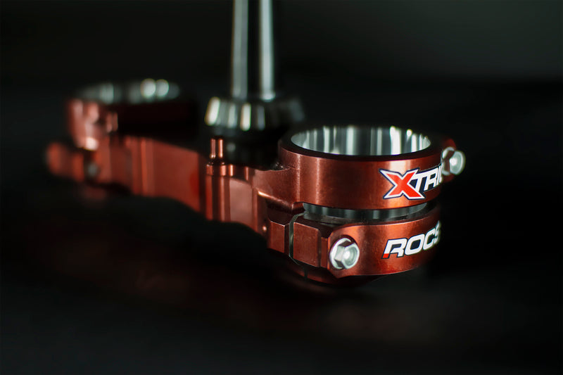 XTRIG ROCS Tech Triple Clamp Orange 25mm offset