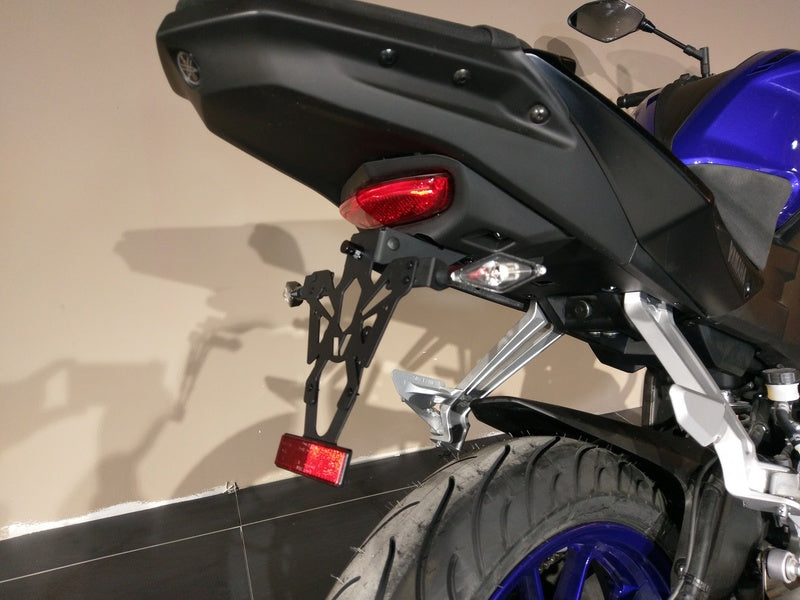 V PARTS License Plate Holder Black Yamaha