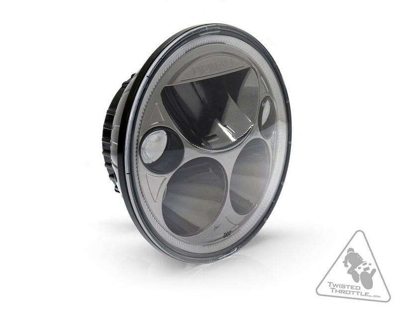 DENALI M5 LED Headlight Ø145mm Black Chrome