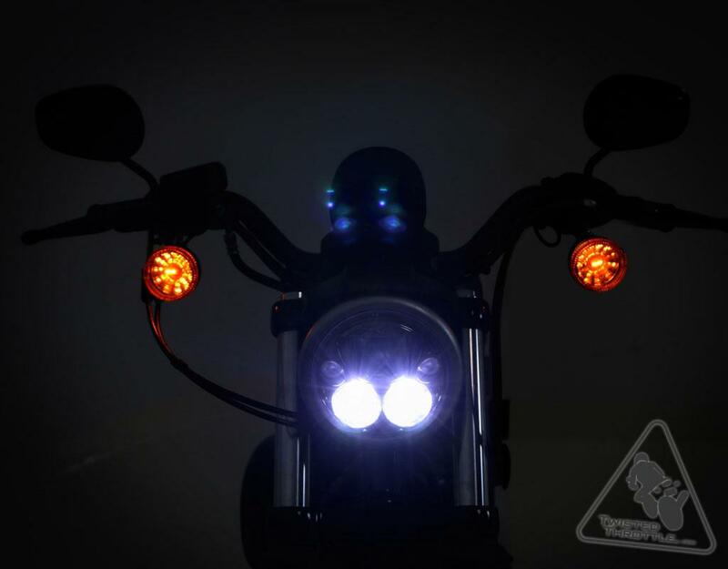 DENALI M5 LED Headlight Ø145mm Black Chrome