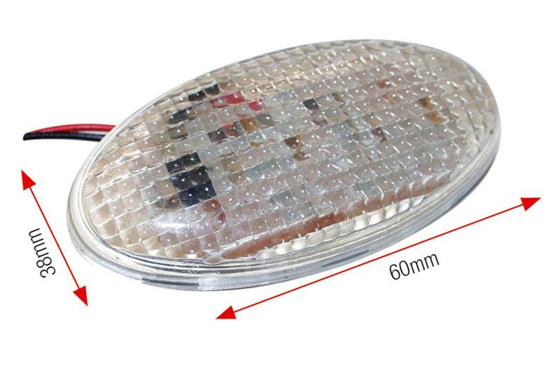 BIHR Œil LED Indicator Module Lens Clear (Pair), Front & Rear, Big