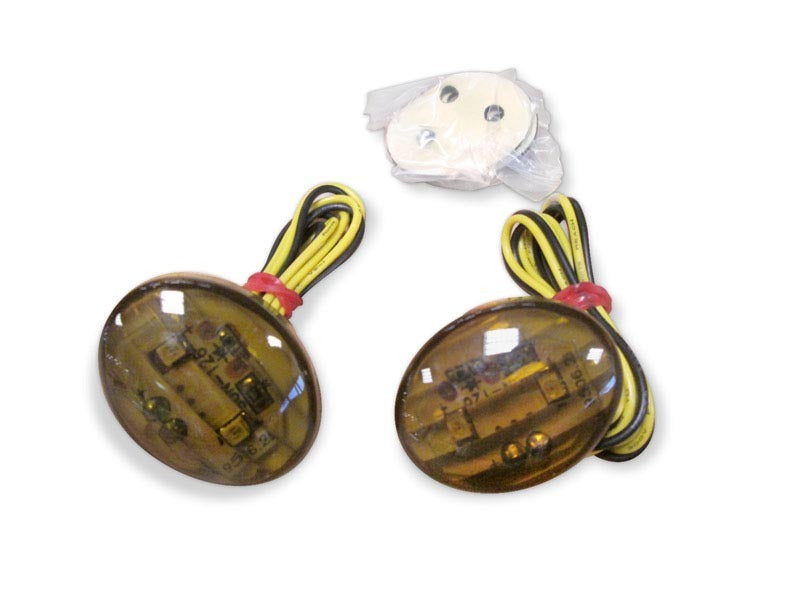 BIHR Œil LED Indicator Module Lens Smoked (Pair), Front & Rear