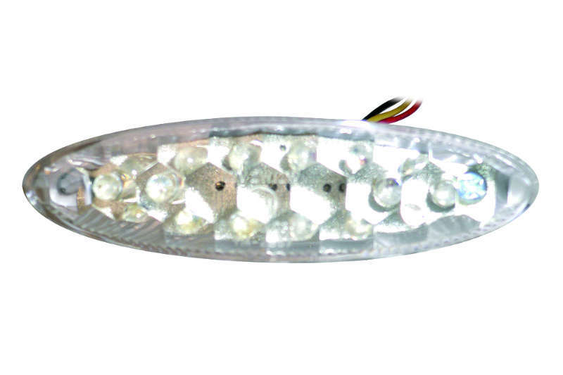 V PARTS Rear Light w/ License Plate Light LED Universal