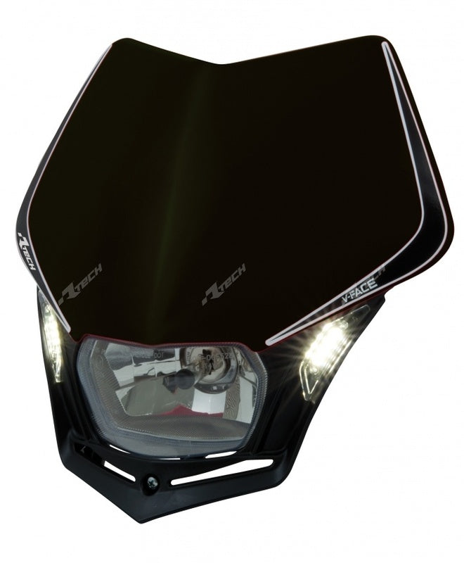 RACETECH V-Face Headlight Led Black
