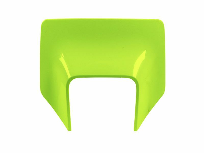 RACETECH Front Number Plate Neon Yellow Husqvarna TE/FE