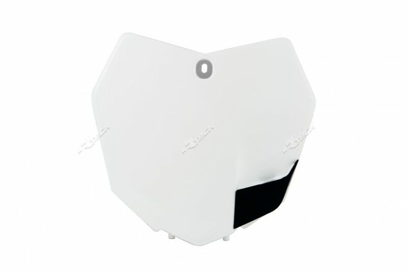 RACETECH Front Number Plate White KTM