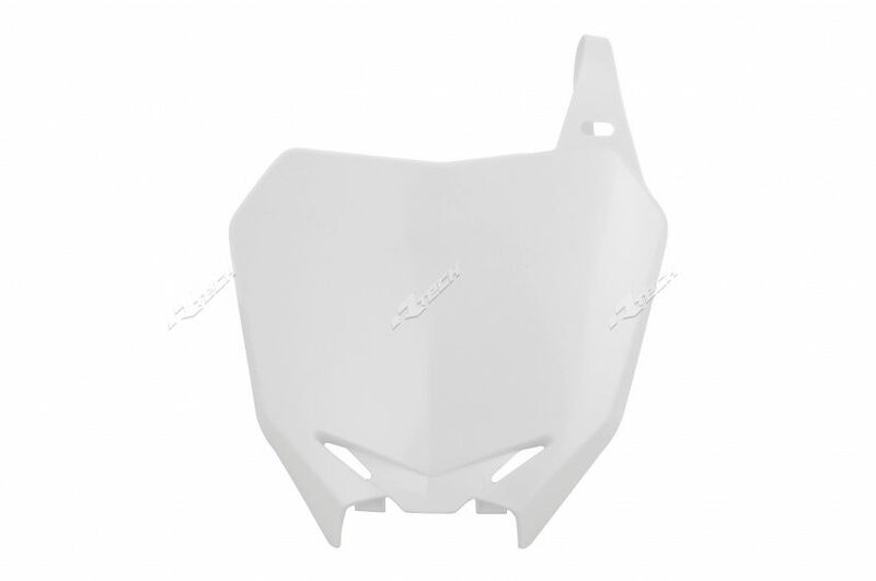 RACETECH Front Number Plate White Suzuki RM-Z250/450