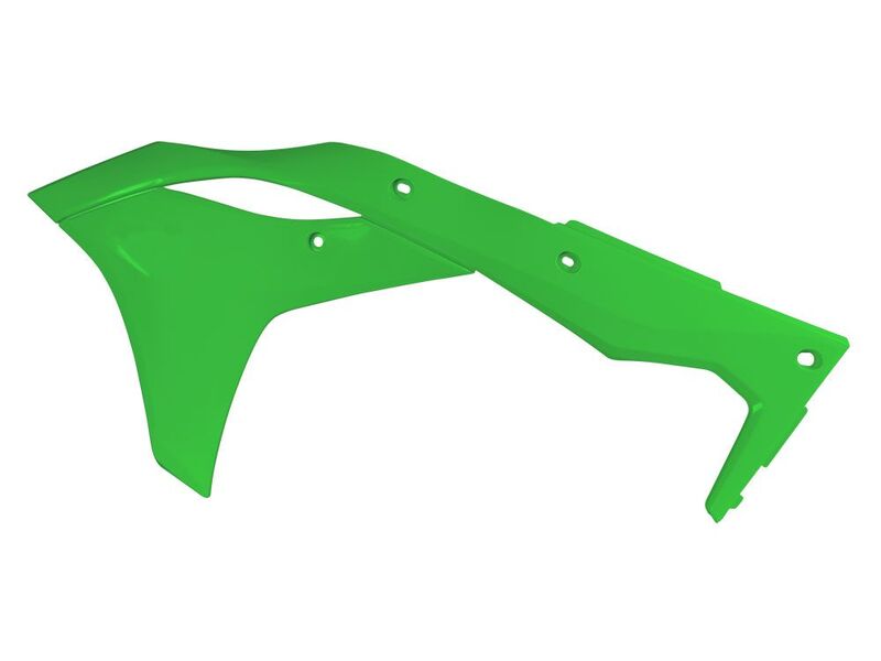 RACETECH Radiator Covers Green Kawasaki KX250F