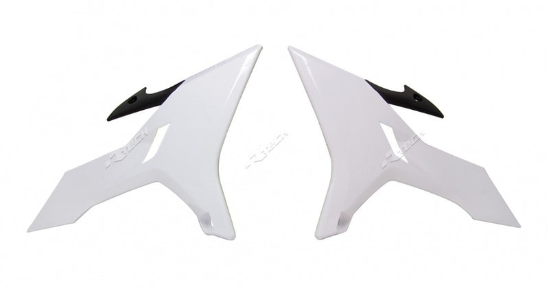 RACETECH Revolution Radiator Covers White Yamaha YZ125/250
