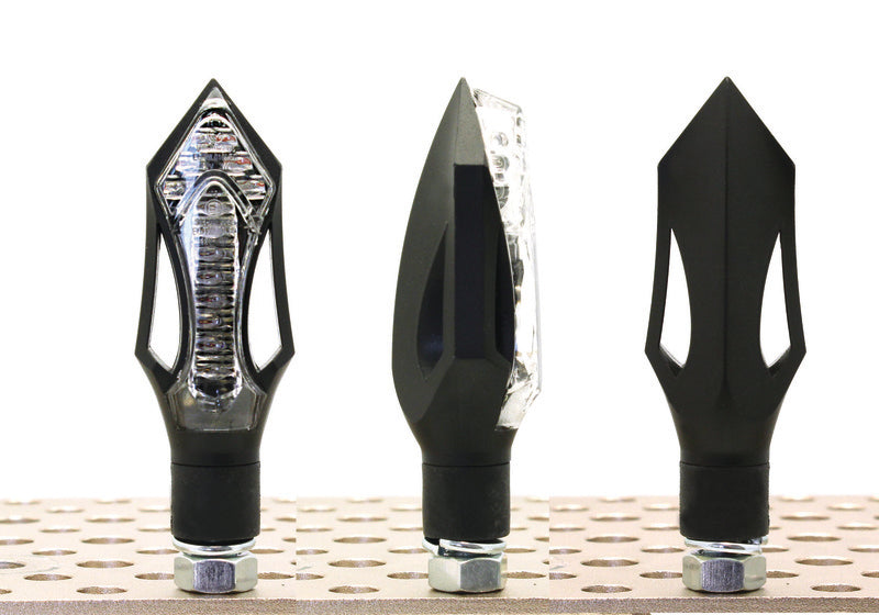 V PARTS Arrow LED Indicators Black Universal