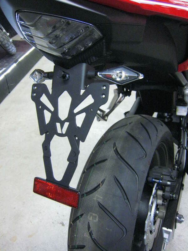 V PARTS License Plate Holder Black Honda CB500X