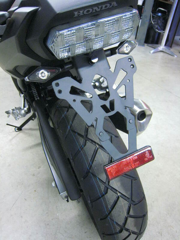 V PARTS License Plate Holder Black Honda NC750X