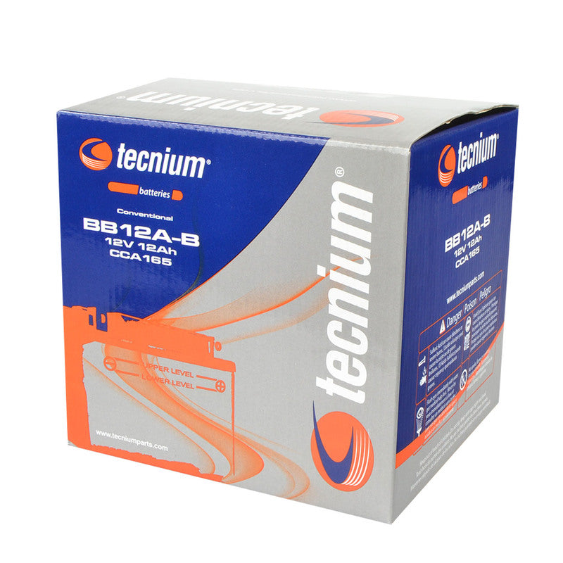 TECNIUM Battery Conventional with Acid Pack - BB12A-B