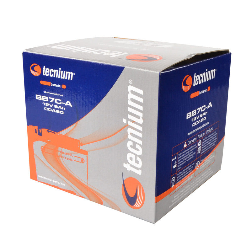 TECNIUM Battery Conventional with Acid Pack - BB7C-A
