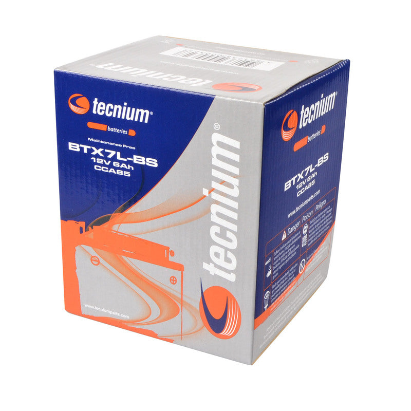 TECNIUM Battery Maintenance Free with Acid Pack - BTX7L-BS