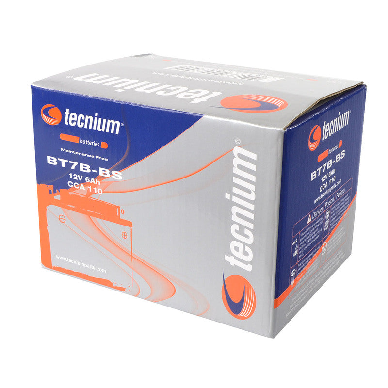 TECNIUM Battery Maintenance Free with Acid Pack - BT7B-BS