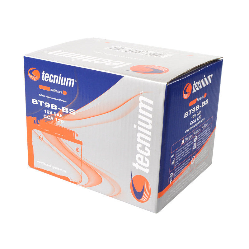 TECNIUM Battery Maintenance Free with Acid Pack - BT9B-BS