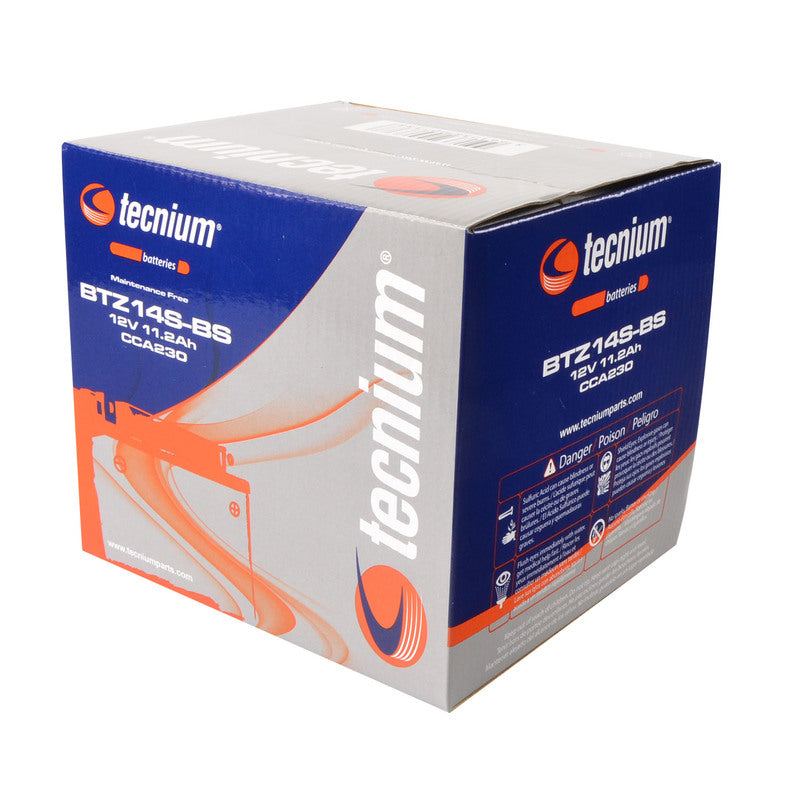 TECNIUM Battery Maintenance Free with Acid Pack - BTZ14S-BS