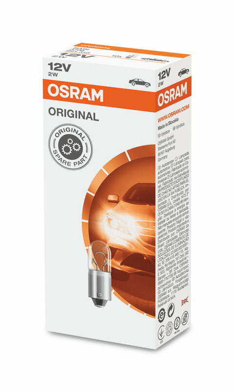 OSRAM Original Line Light Bulbs 12V 2W - x10