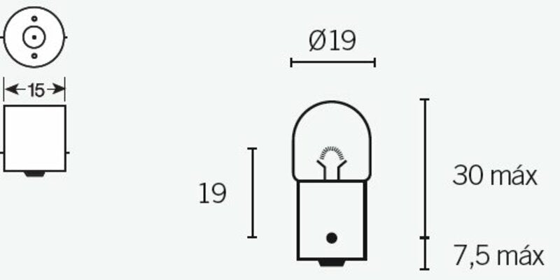 TECNIUM R5 Light Bulbs 12V 5W - x10