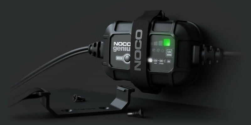 NOCO Genius2 Smart Battery Charger with Clamps 6/12V 2A