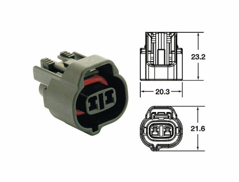 BIHR Female Connector 090 SMTO series OE Type 2 plugs end set Black - 5pcs
