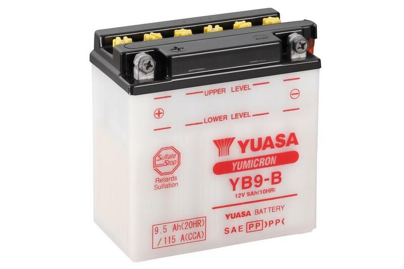 YUASA Battery Conventional with Acid Pack - YB9-B