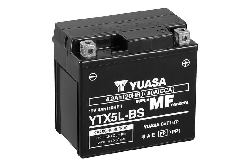YUASA Battery Maintenance Free with Acid Pack - YTX5L-BS