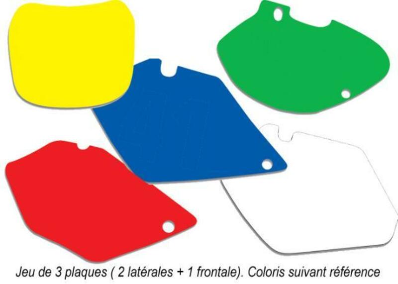 BLACKBIRD Plate Sticker Black Honda CRF250R