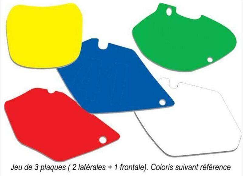 BLACKBIRD Plate Stickers Yellow Yamaha YZ125/250