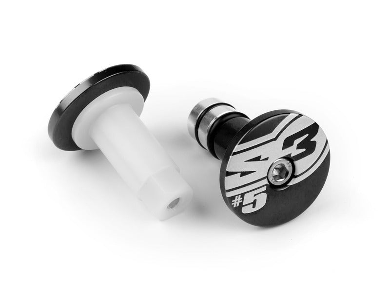 S3 End 5 Bar Ends Ø12mm Black