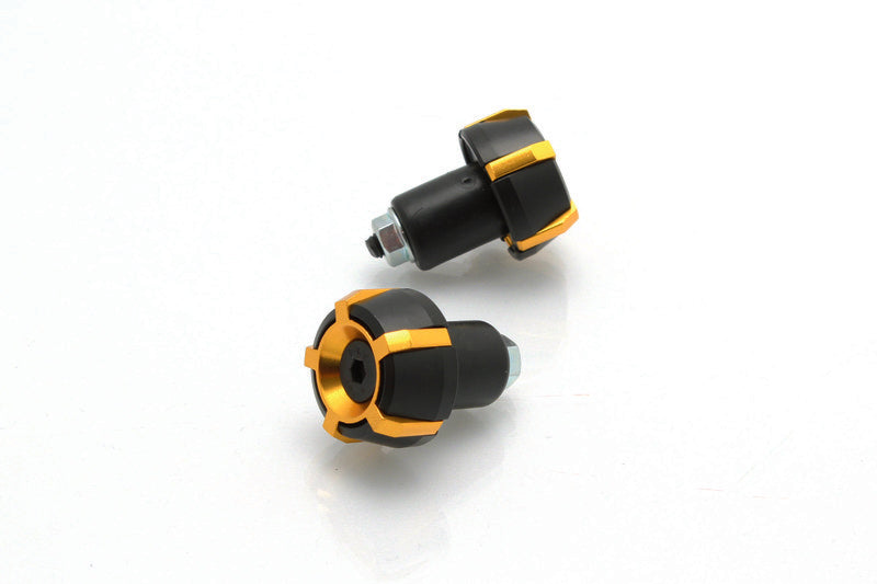 V PARTS Bar Ends Aluminum Spark Ø18mm Black/Gold