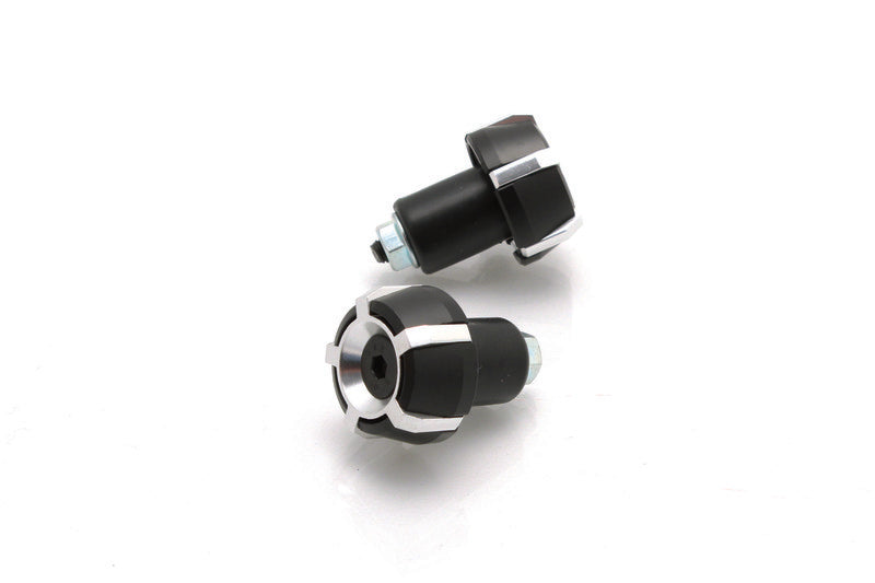 V PARTS Bar Ends Aluminum Spark Ø18mm Black/Silver
