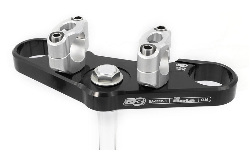 S3 Triple Clamp Ø39mm Black Beta Evo Tech Fork
