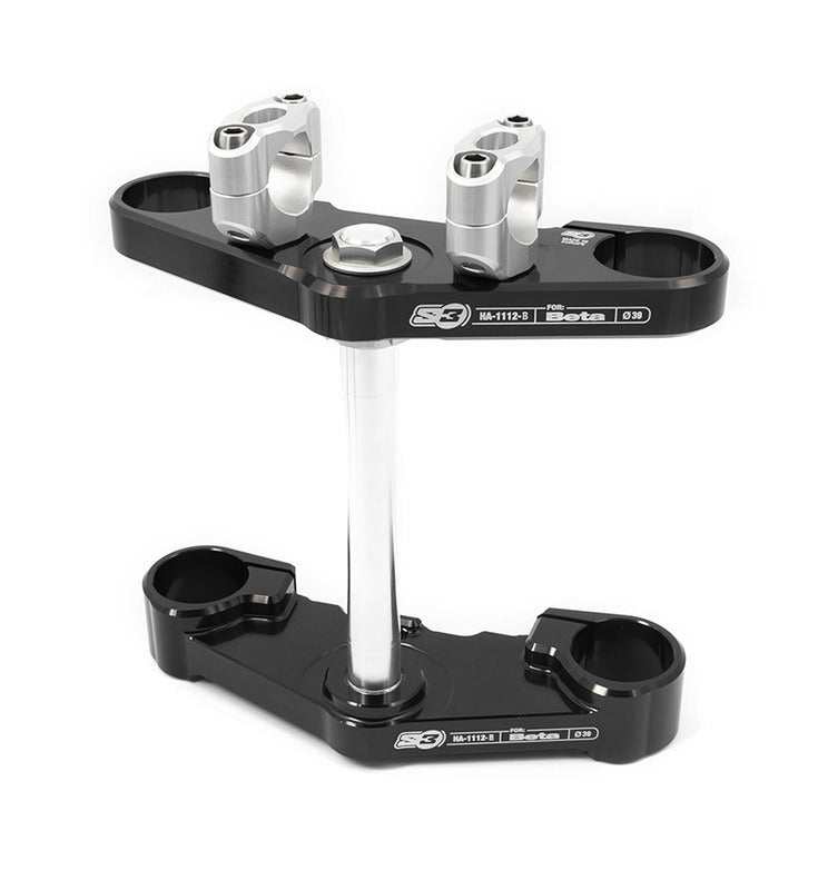 S3 Triple Clamp Ø39mm Black Beta Evo Tech Fork