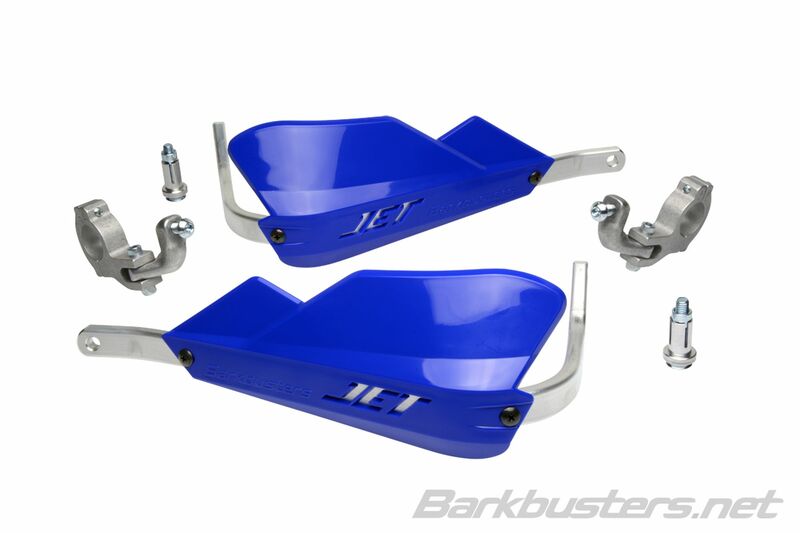 BARKBUSTERS Jet Handguard Set Two Point Mount Tapered Blue