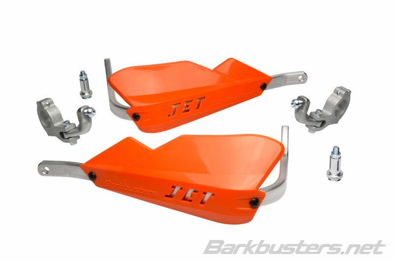 BARKBUSTERS Jet Handguard Set Two Point Mount Tapered Orange